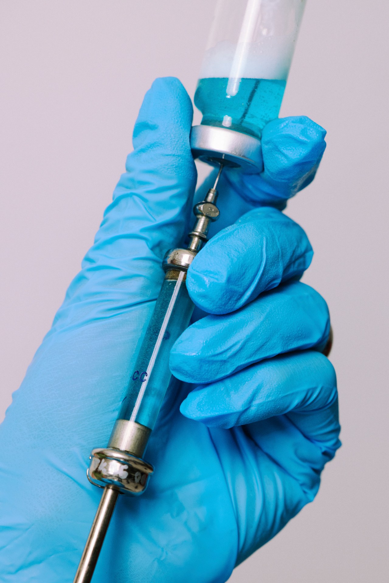 A prepared syringe